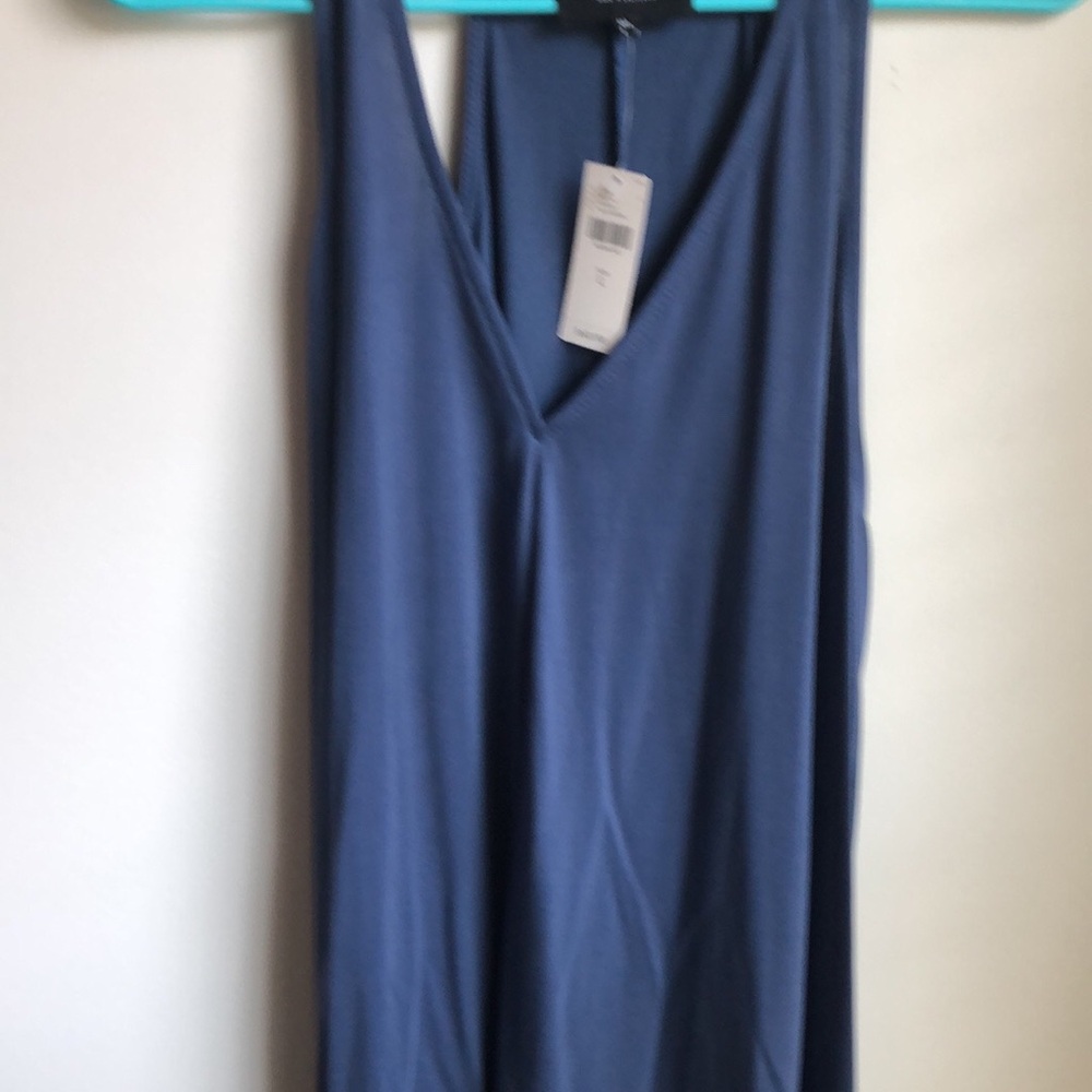 Anthropologie Blue Relaxed Sleeveless Tank Top